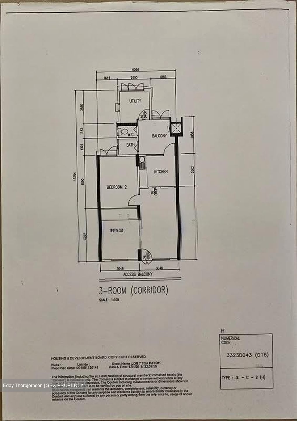 Blk 17 Lorong 7 Toa Payoh (Toa Payoh), HDB 3 Rooms #560992181